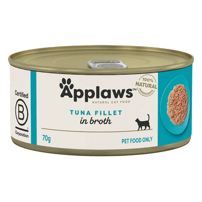 Applaws Natural Tuna Fillet in Broth Wet Cat Food 70gm