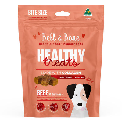 Bell and Bone Healthy Treats for Joint and Mobility Booster - Beef and Turmeric