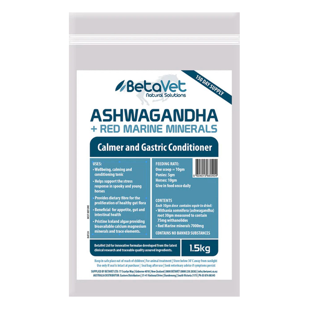 BetaVet Ashwagandha + Red Marine Minerals for Horse