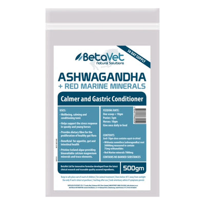 BetaVet Ashwagandha + Red Marine Minerals for Horse