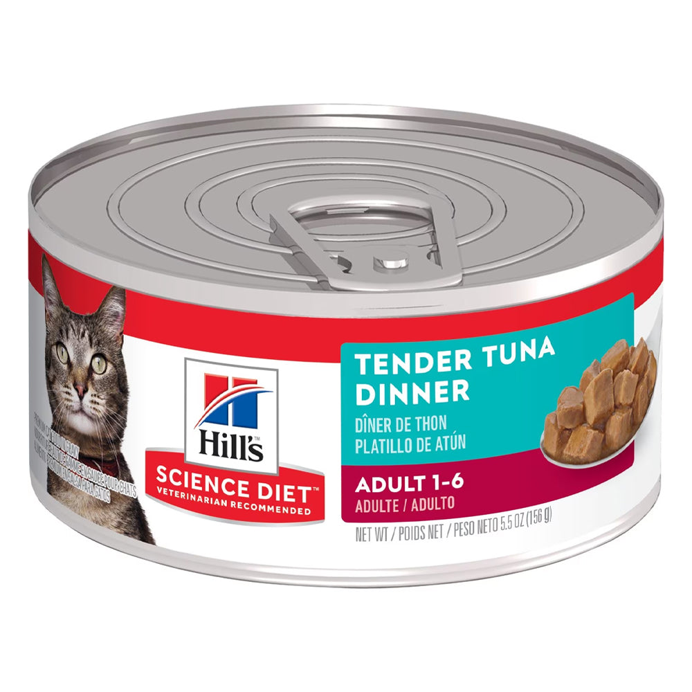 Hill's Science Diet Adult 1-6 Tender Tuna Dinner Wet Cat Food 156gm