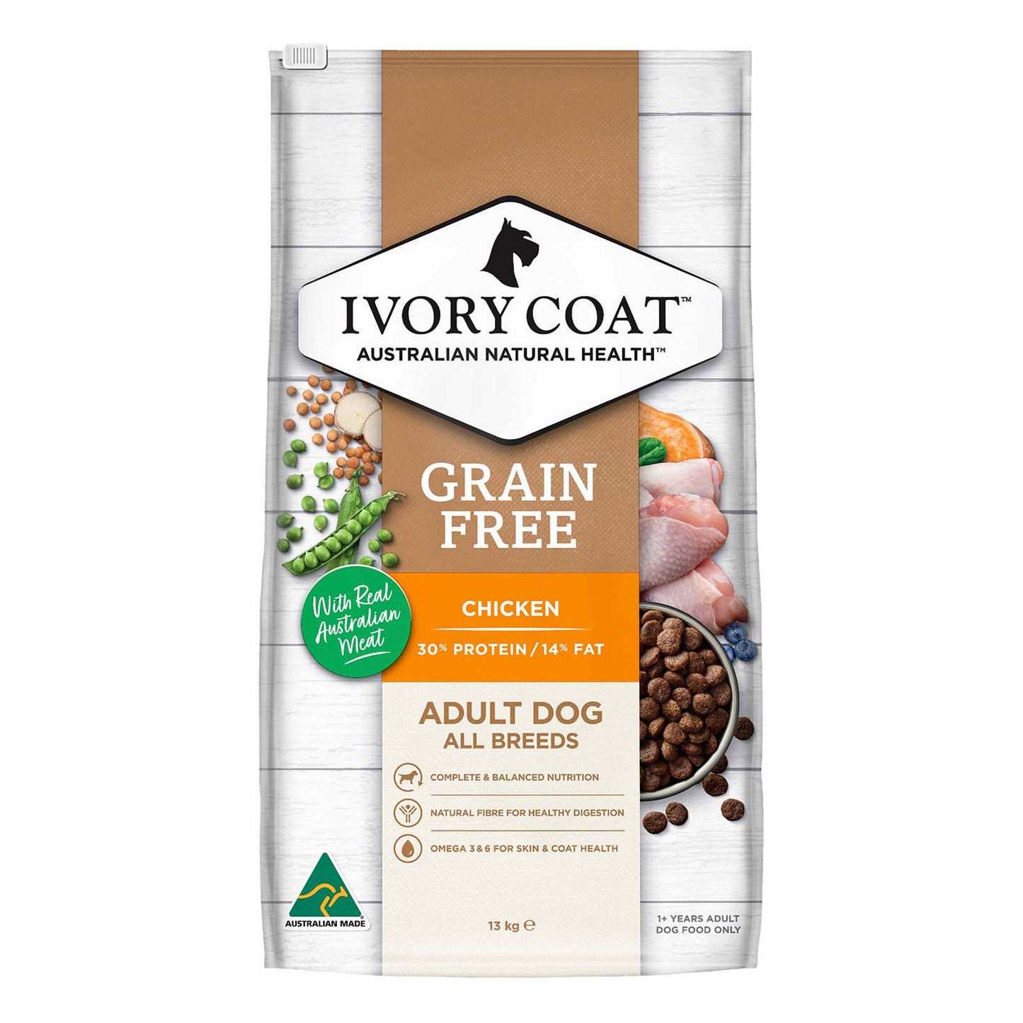 Ivory Coat Grain Free Adult All Breeds Chicken Dry Dog Food