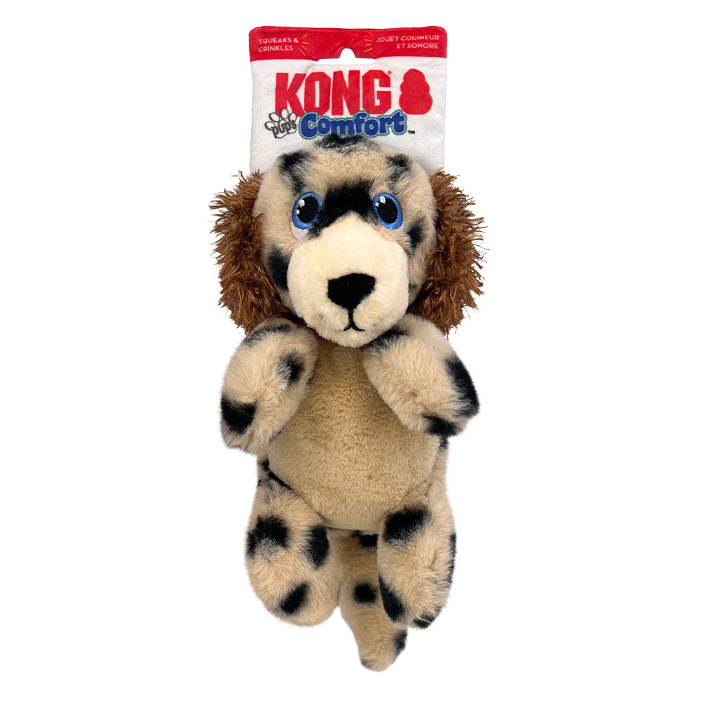 KONG Comfort Pups Squeaker Plush Toy for Dogs - Spot