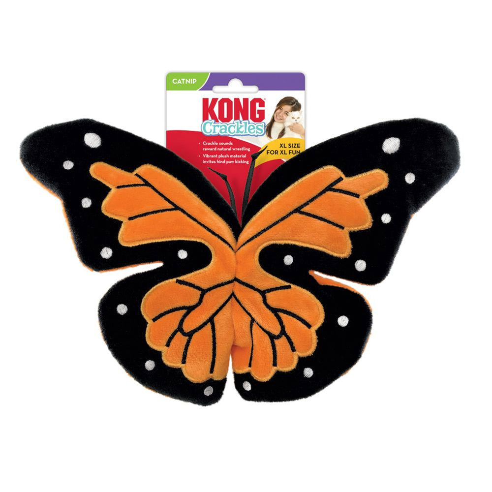 KONG Crackles Catnip Toy for Cats - Flutterz Butterfly