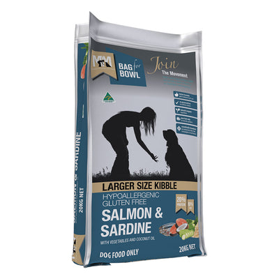 Meals for Mutts (MFM) Large Size Kibble Salmon & Sardine with Vegetables and Coconut Oil Dry Dog Food