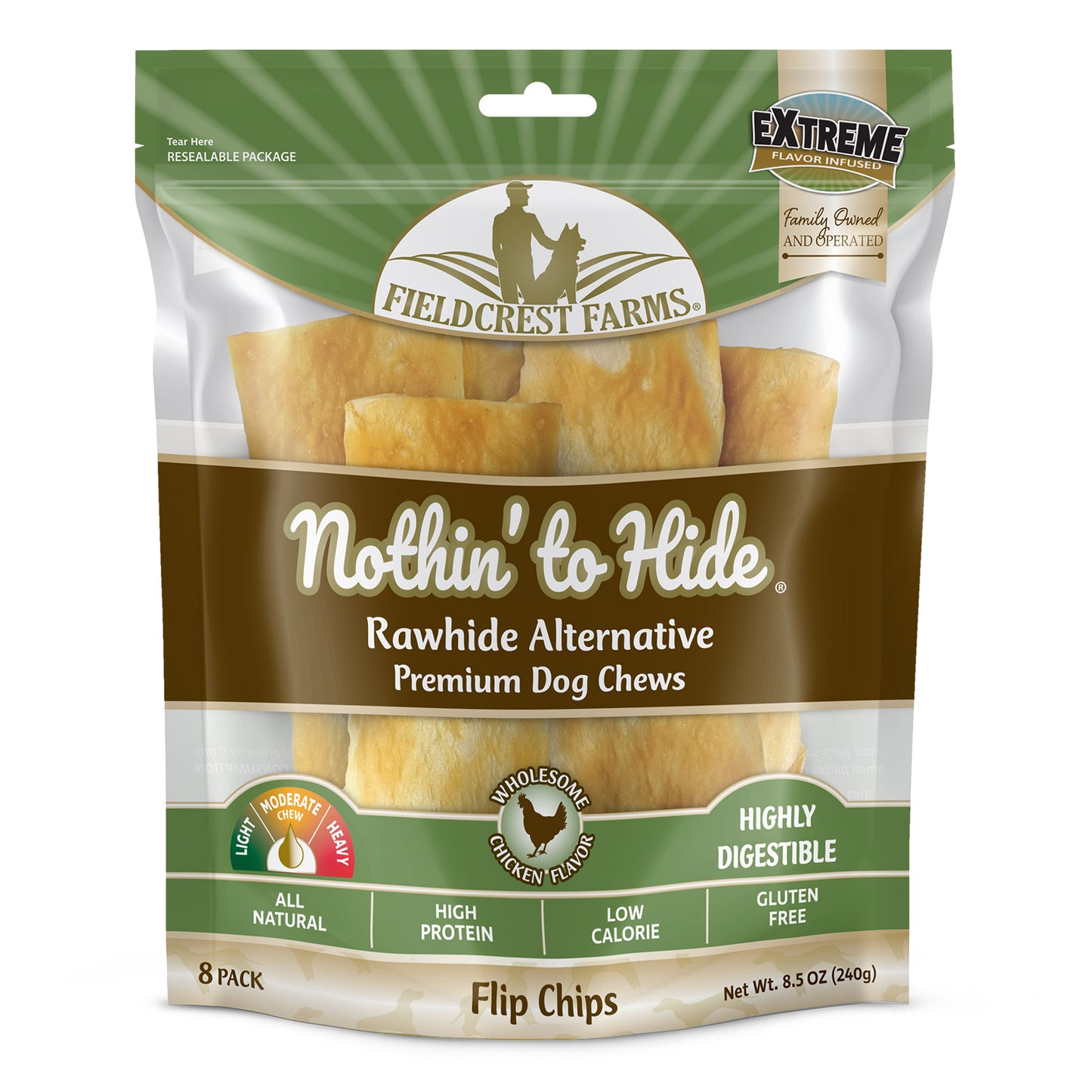 Nothin' to Hide Flip Chips Chicken 8 piece
