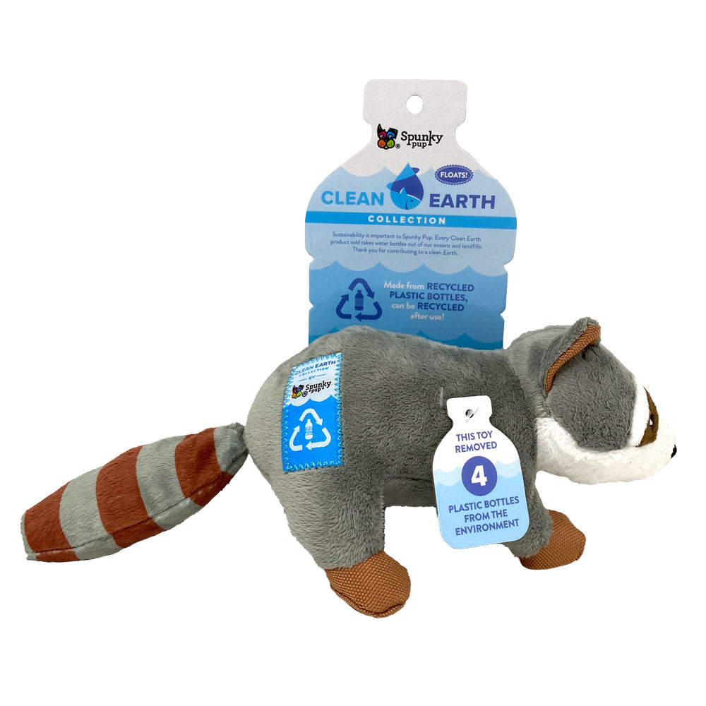 Spunky Pup Clean Earth Racoon Small