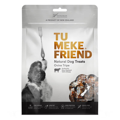 Tu Meke Friend Air-Dried Natural Dog Treats Ovine Tripe 100G
