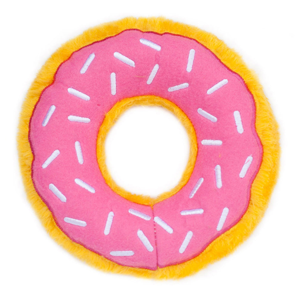 Zippy Paws Donutz Toys for Dogs - Straweberry