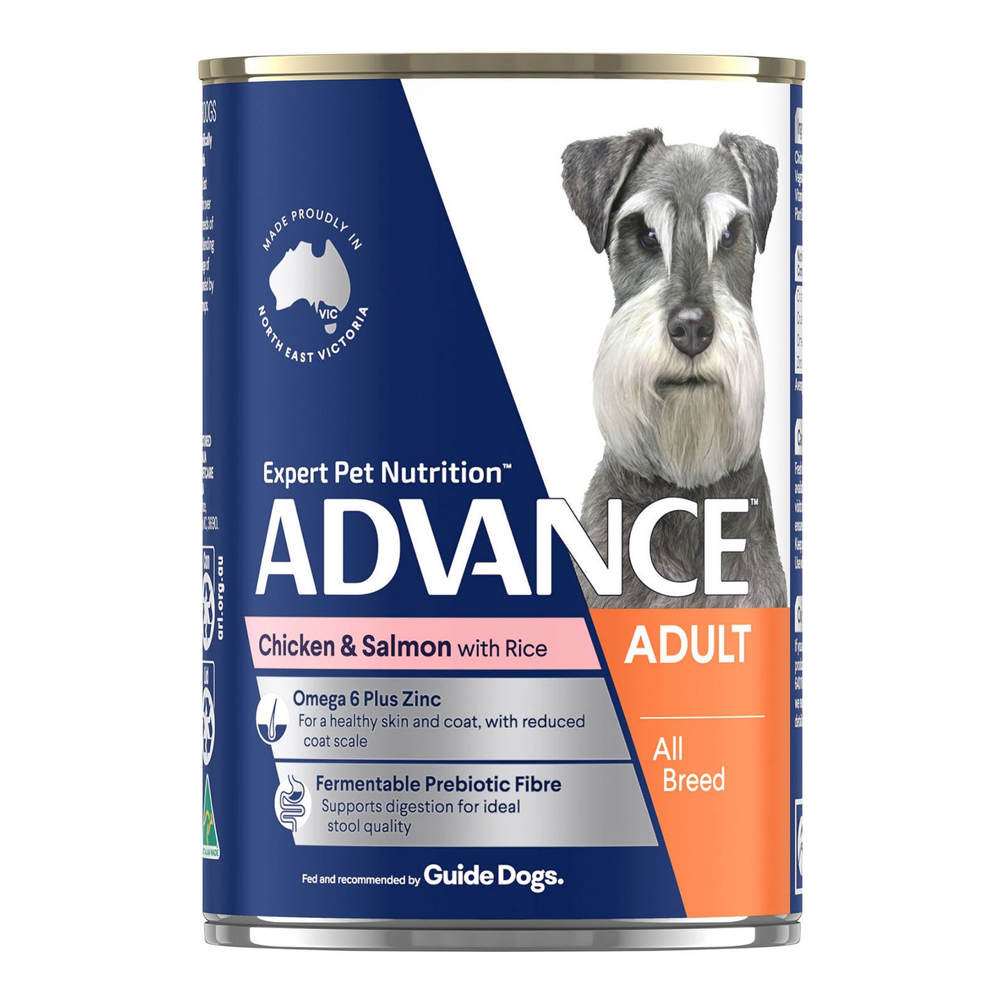 Advance Adult All Breed Chicken & Salmon with Rice Wet Dog Food 410gm