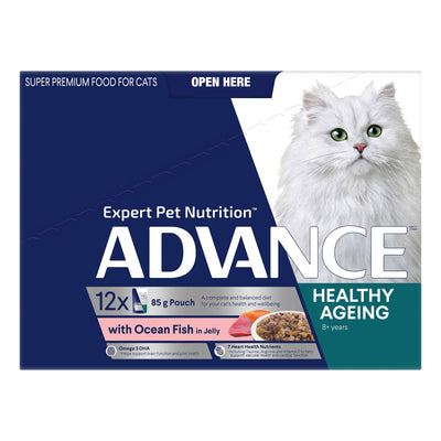 Advance Healthy Ageing with Ocean Fish In Jelly Wet Cat Food 85gm