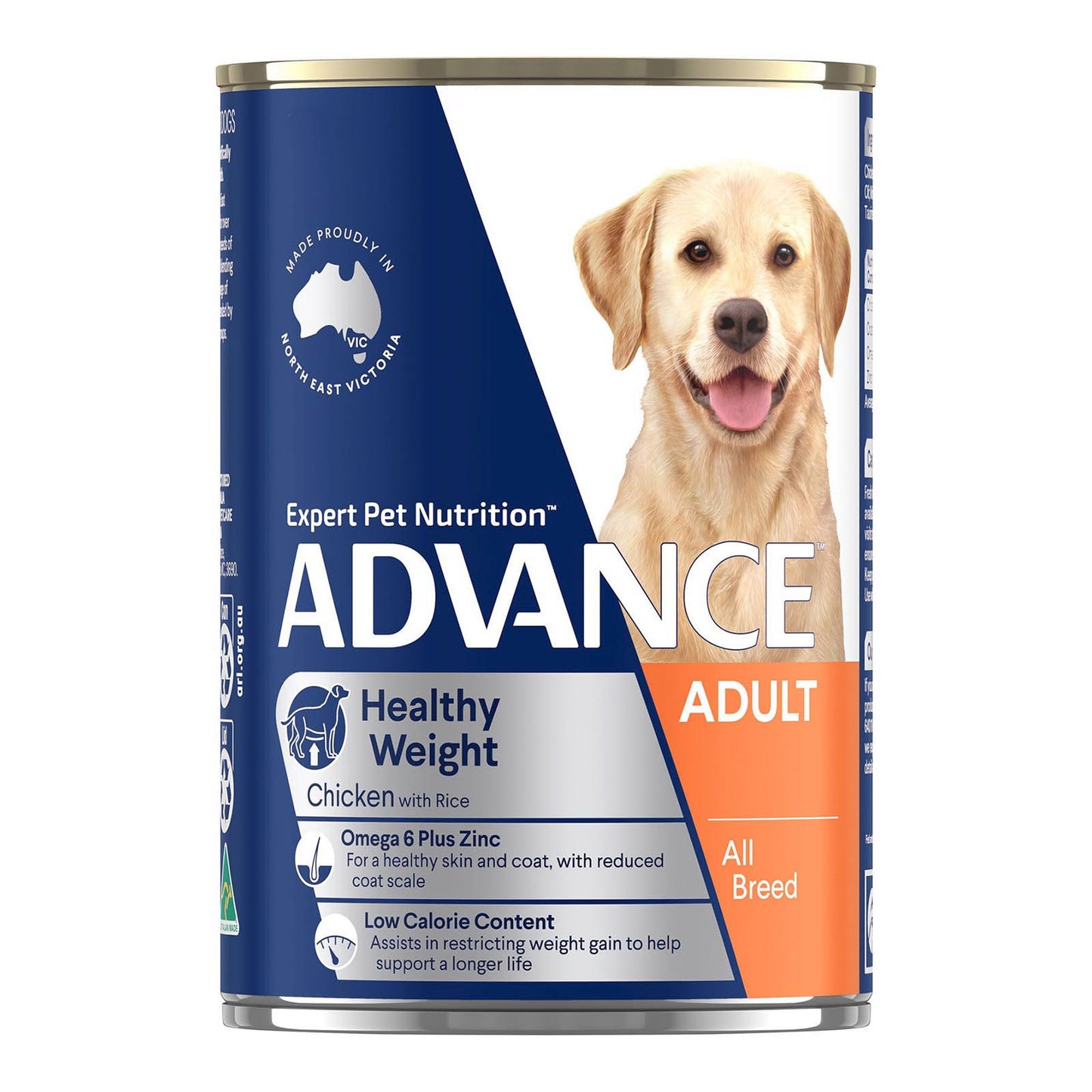 Advance Healthy Weight Adult All Breed Chicken with Rice Wet Dog Food 405gm
