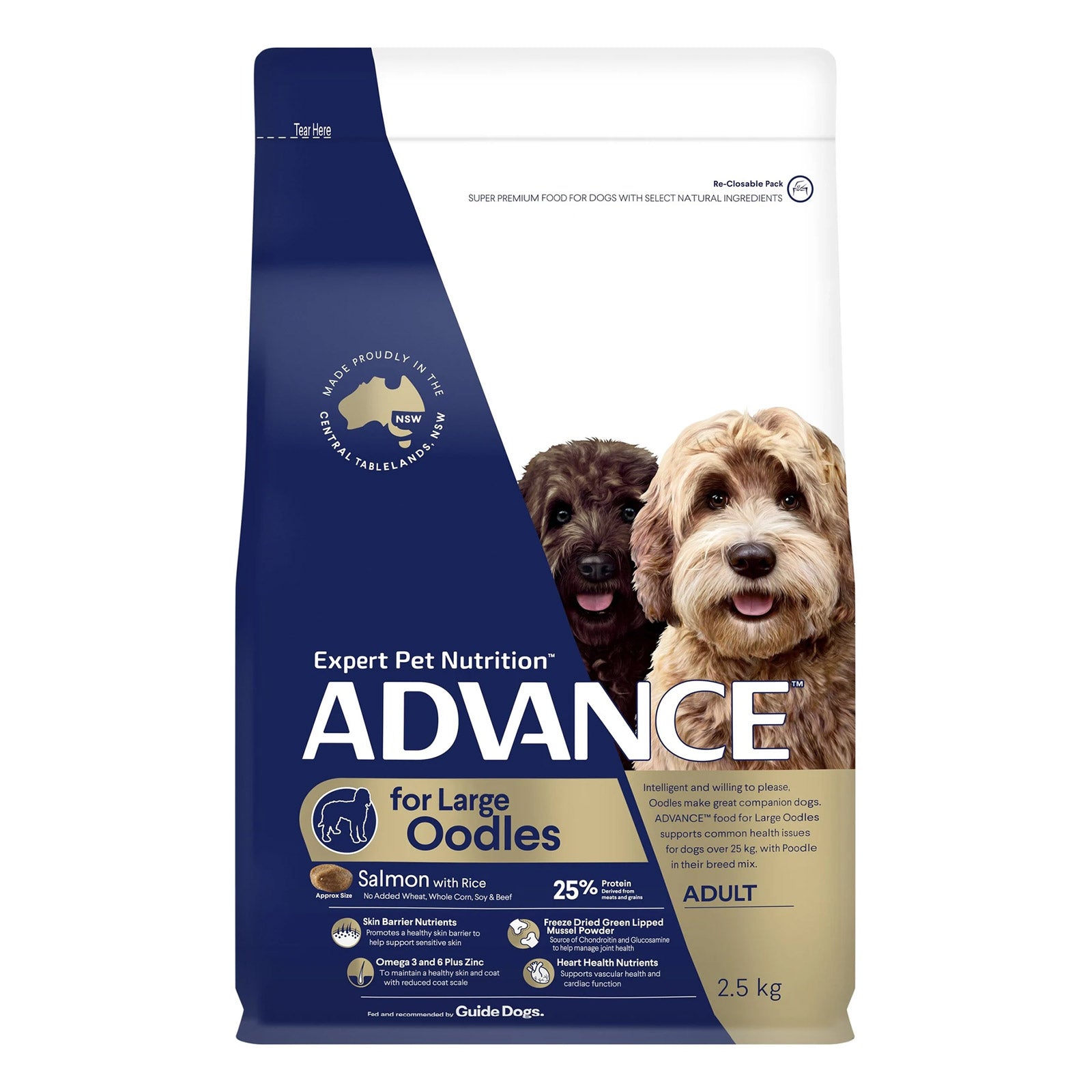 Advance Oodles Adult Large Breed Salmon with Rice Dry Dog Food