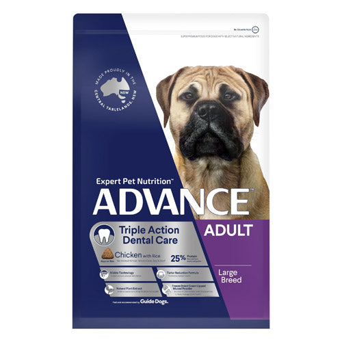 Advance Triple Action Dental Care Adult Large Breed Chicken with Rice Dry Dog Food