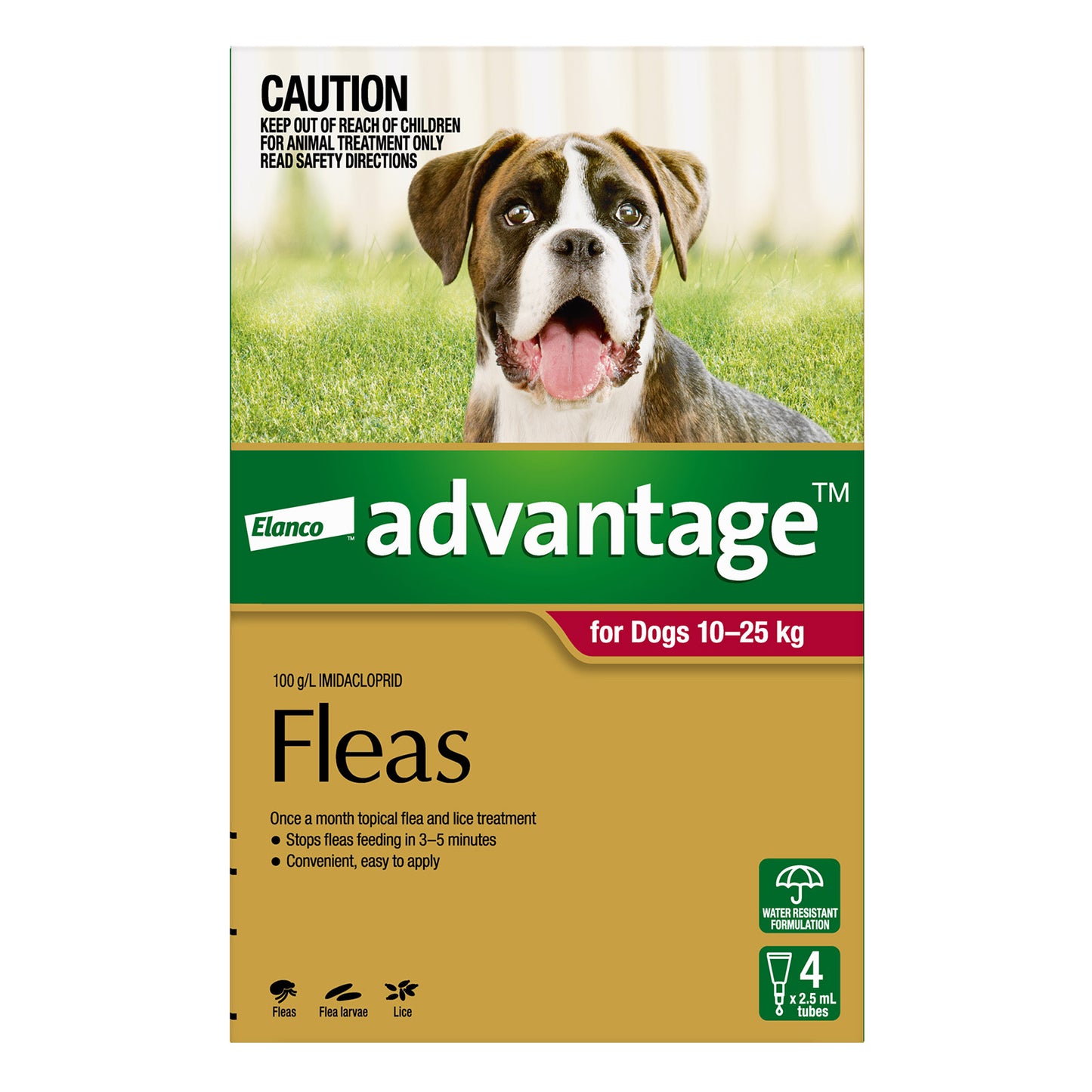 Advantage For Large Dogs 10 To 25Kg (Red)