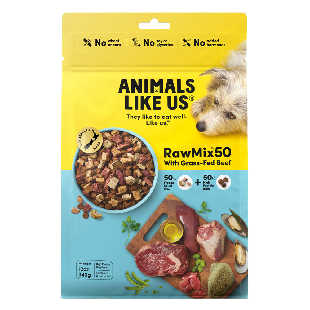Animals Like Us RawMix50 with Grass-Fed Beef Dry Dog Food