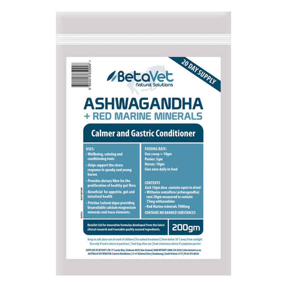 BetaVet Ashwagandha + Red Marine Minerals for Horse