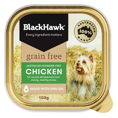Black Hawk Grain Free Adult Chicken Wet Dog Food 100gm