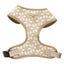 Cocopup London Adjustable Neck Harness for dogs Mocha Flower