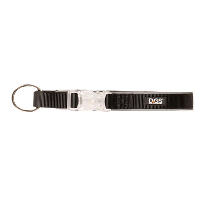 DGS Comet LED Safety Collar (Black) Small -1.5cm x 34 - 41cm