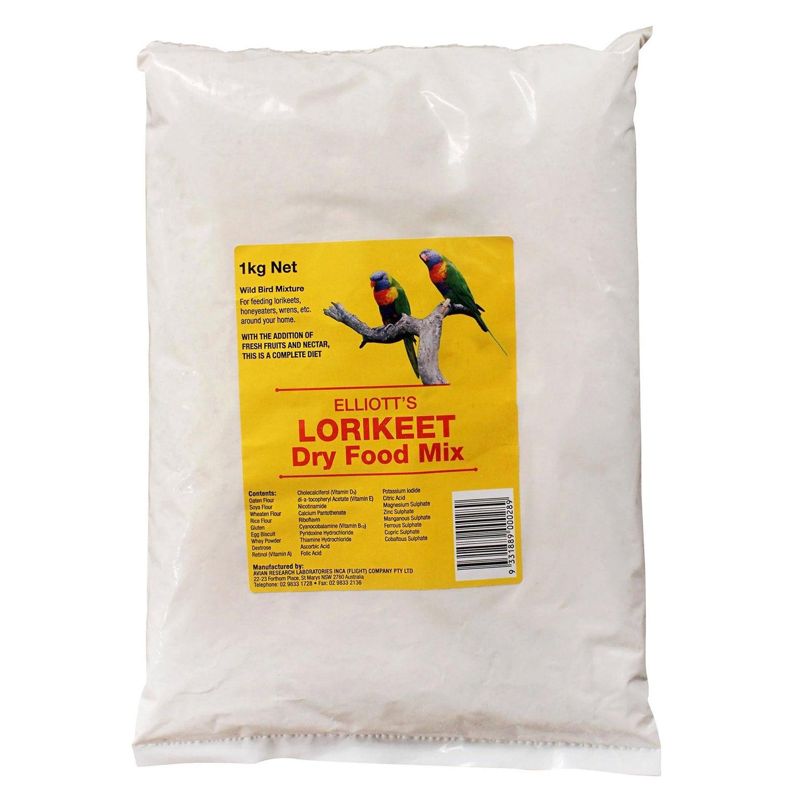 Elliott's Lori Dry Food Mix
