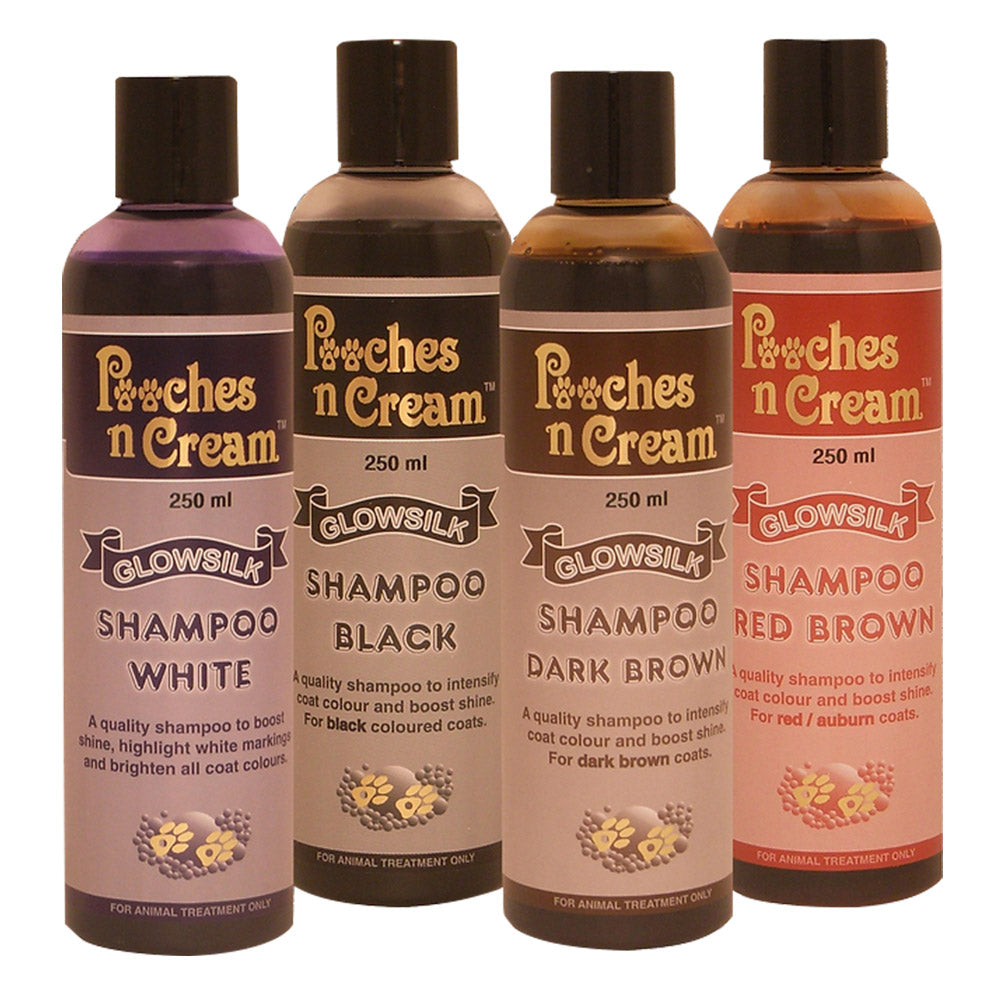 Equinade Pooches n Cream Glowsilk Shampoo Dark Brown