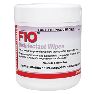 F10 Disinfectant Wet Wipes 100