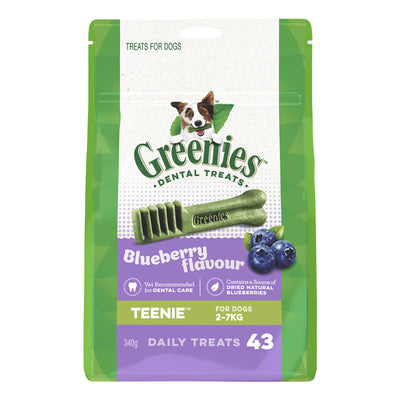 Greenies Blueberry Flavour Dental Dog Treats Teenie 2 - 7kg