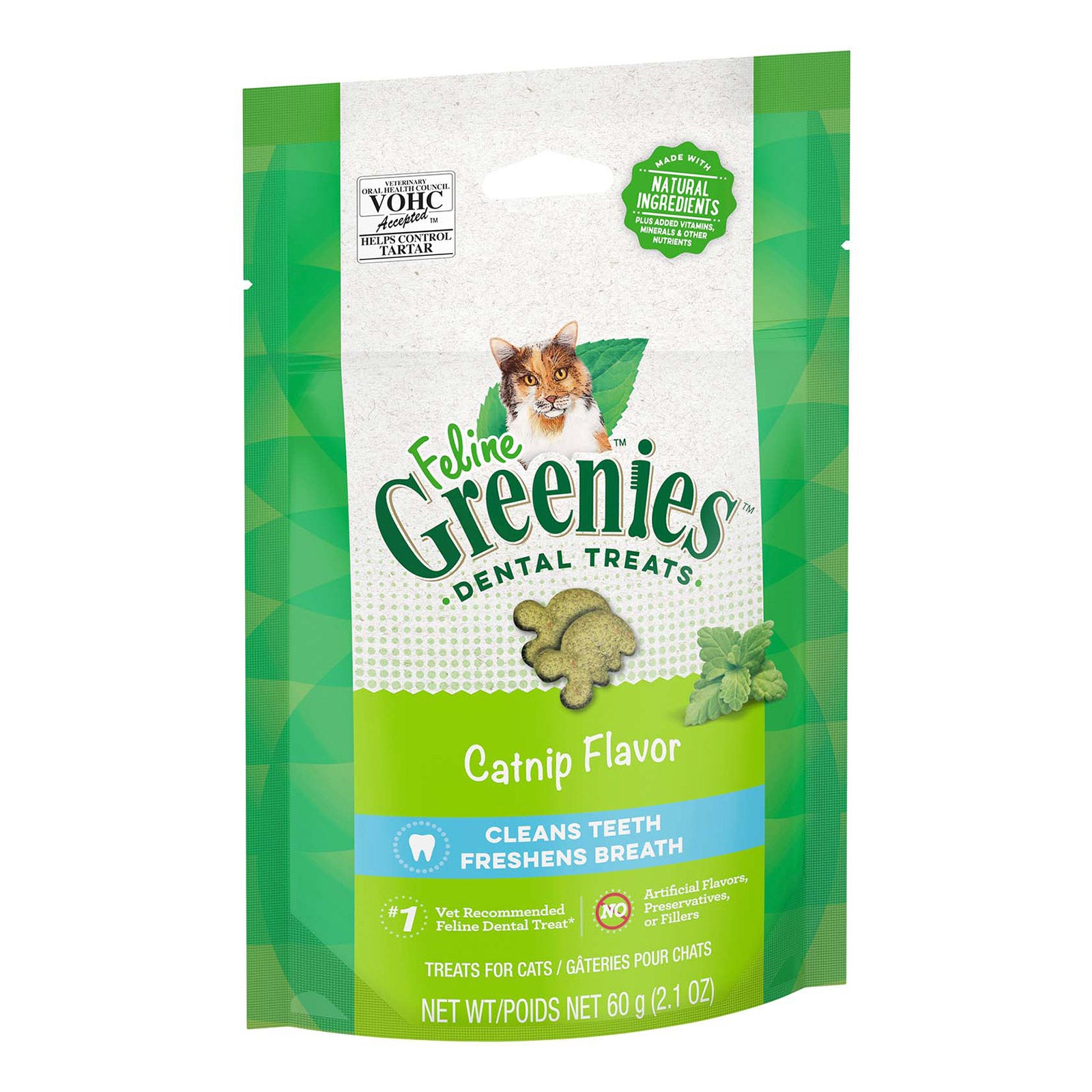 Greenies Feline Catnip Flavor Dental Cat Treats 60 gm