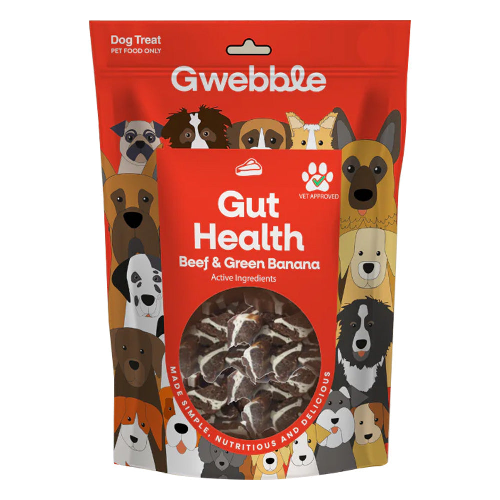 Gwebble Gut Health Beef & Green Banana Dog Treats