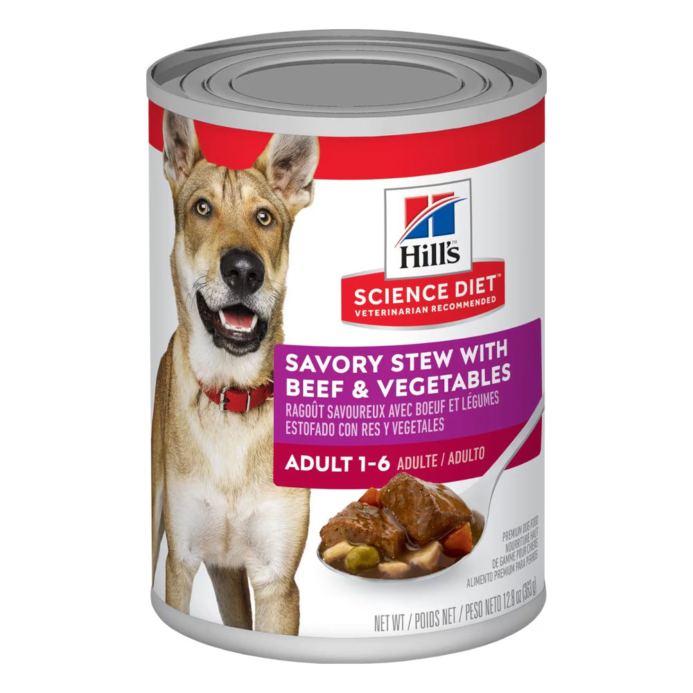 Buy Hill's Science Diet Adult 1-6 Savory Stew with Beef & Vegetables ...