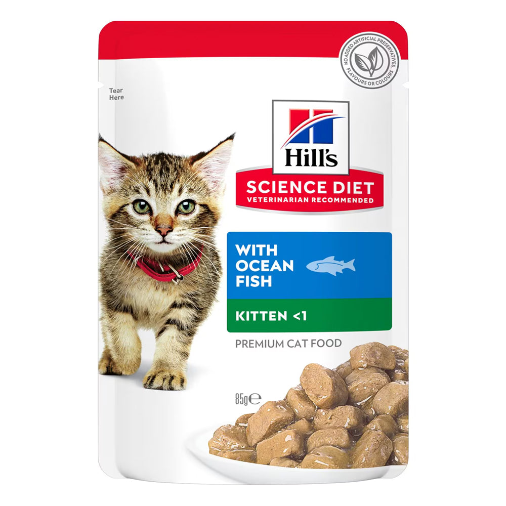 Hill's Science Diet Kitten Up to 1 Year with Ocean Fish Wet Cat Food 85gm