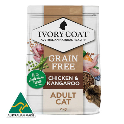 Ivory Coat Grain Free Adult Chicken & Kangaroo Dry Cat Food