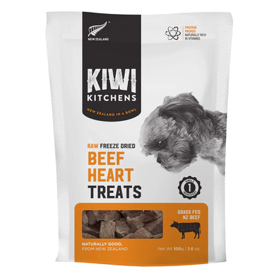 Kiwi Kitchens Beef Heart Freeze Dried Dog Treats