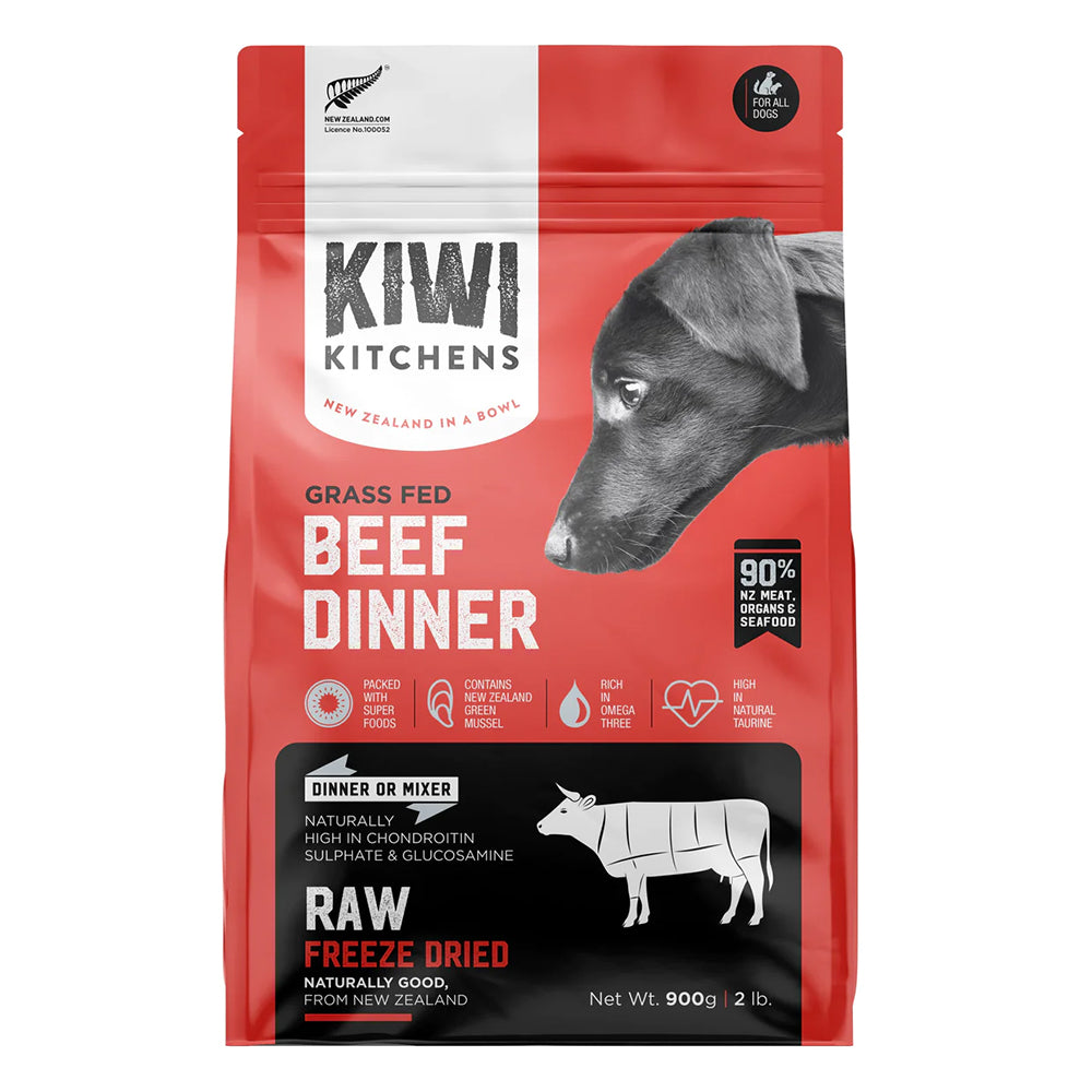 Kiwi Kitchens Freeze-Dried Dog Food Beef Dinner