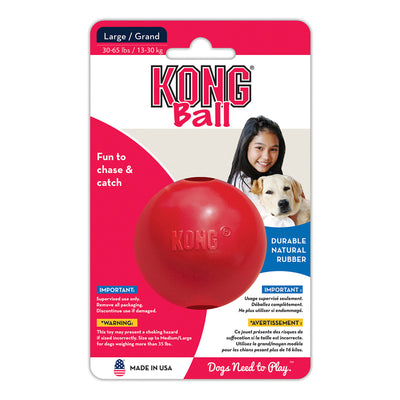 KONG Ball Rubber Toy for Dogs - Classic Red