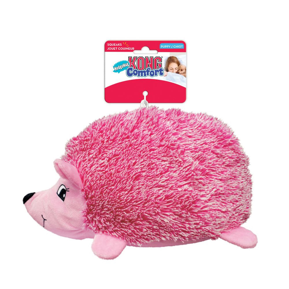 KONG Comfort HedgeHug Crinkle Plush Squeaker Puppy Toy for Dogs