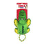 KONG Cozie Tuggz Crinkle Plush Squeaker Rope Tug Toy for Dogs - Alligator