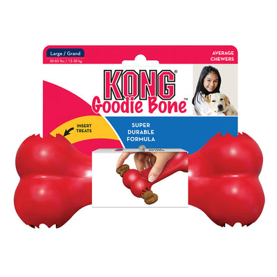KONG Goodie Bone Rubber Toy for Dogs - Classic Red