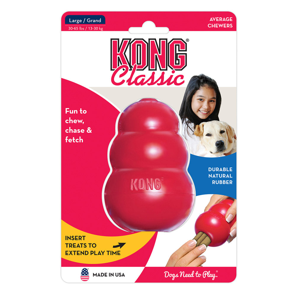KONG Rubber Toy for Dogs - Classic Red