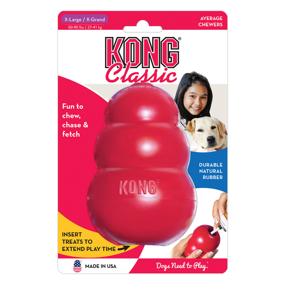 KONG Rubber Toy for Dogs - Classic Red
