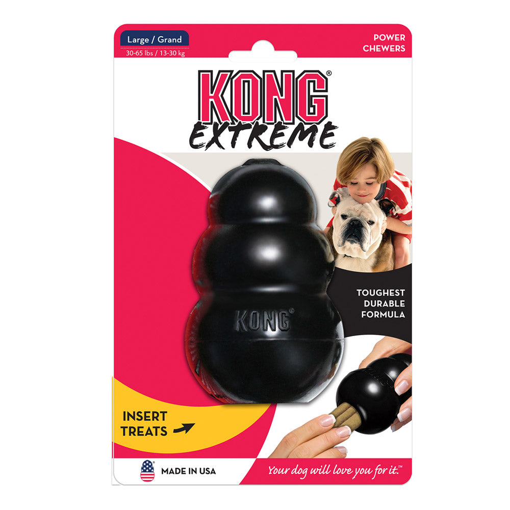 KONG Rubber Toy for Dogs - Extreme Black