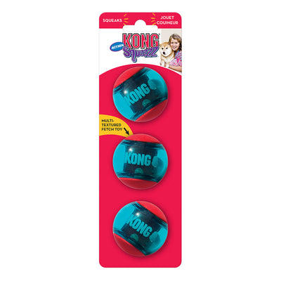 KONG Squeezz Action Squeaker Toy for Dogs - Balls