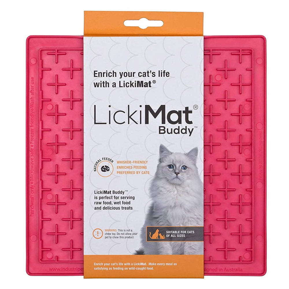 LickiMat Classic Buddy Cat Pink
