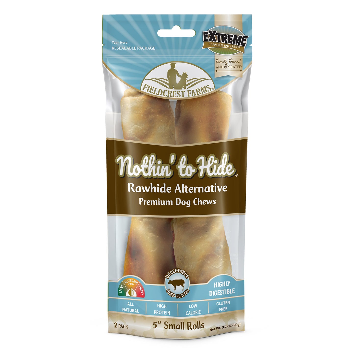 Nothin' to Hide Beef Roll Small 5 Inch