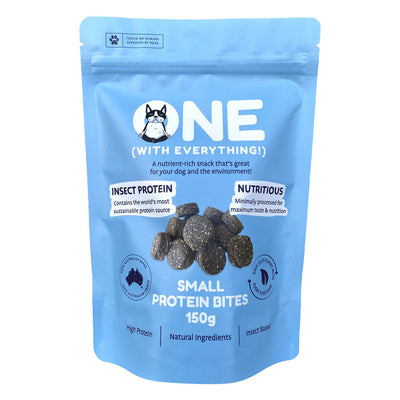 ONE (With Everything!) Small Insect Protein Bite Treats For Dogs