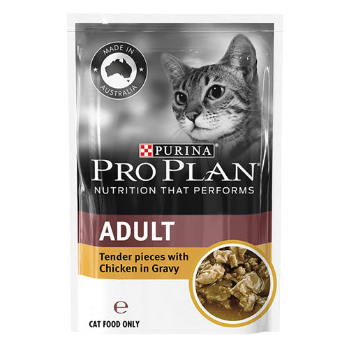 Pro Plan Adult Tender Pieces with Chicken in Gravy Wet Cat Food 85gm