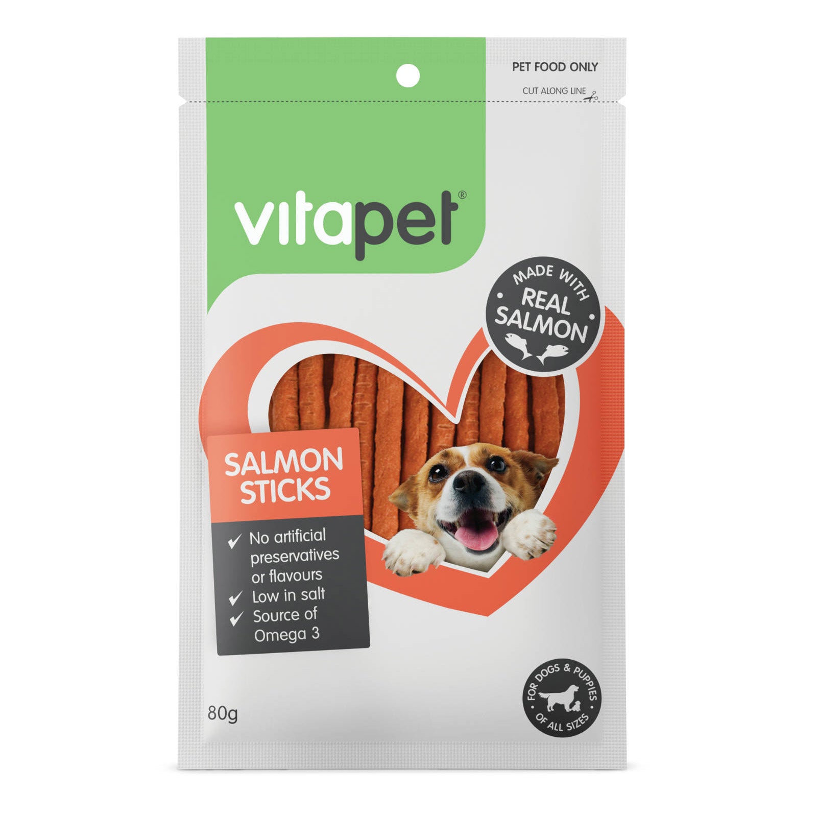 VitaPet Salmon Sticks 80g