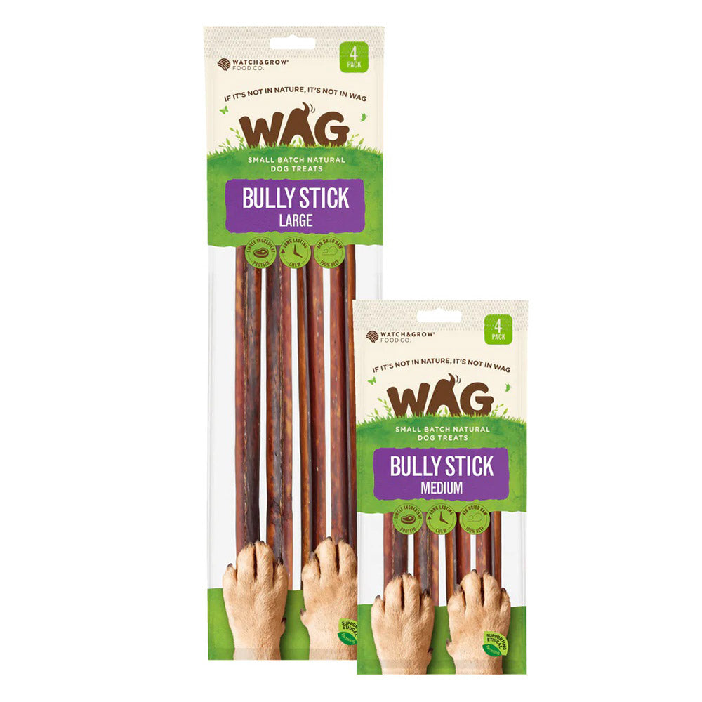 WAG Beef Bully Stick Dog Treats Medium