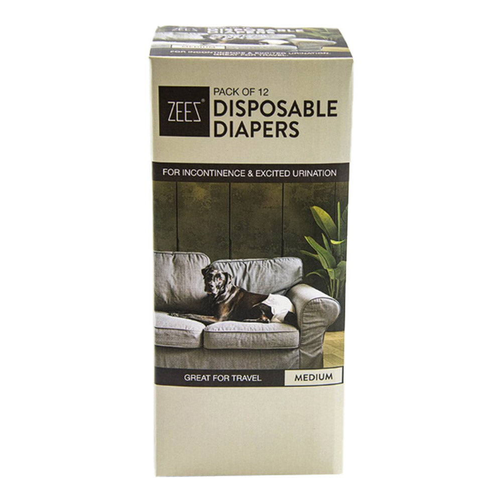 Zeez Disposable Diapers for Dogs Medium